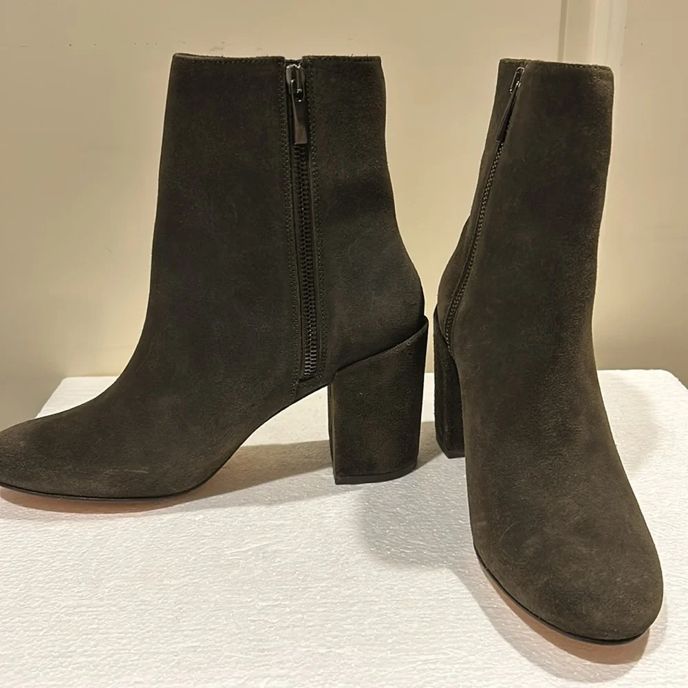 Thursday Boot Company Women's Olive Suede Ankle Boots
